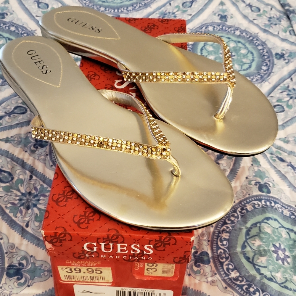 Guess Gold Sandals
